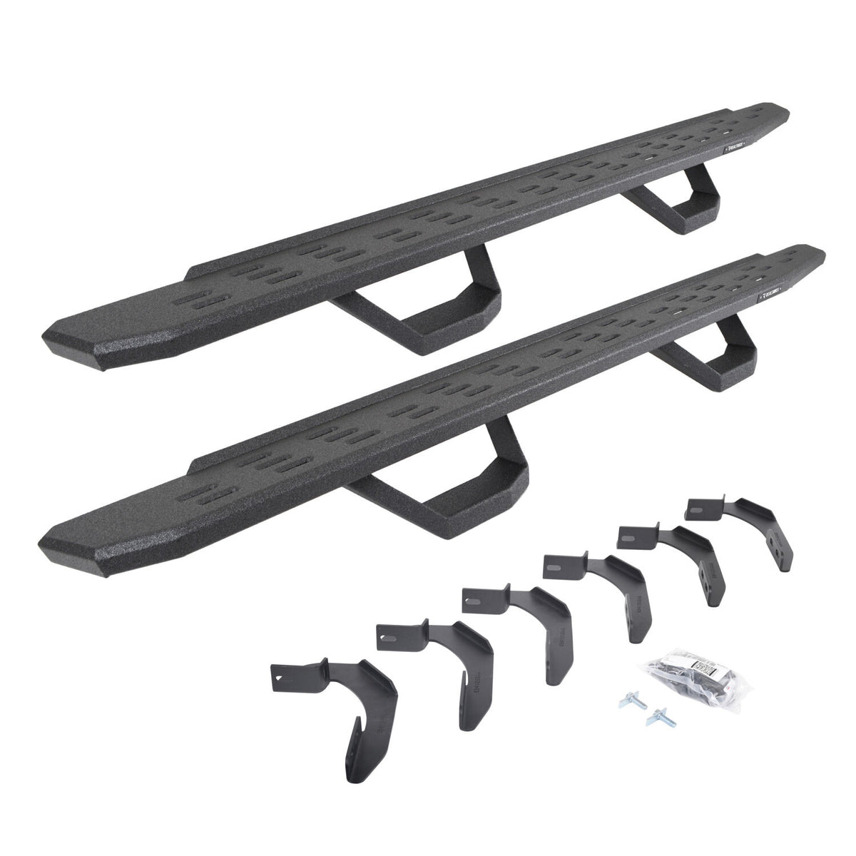 2004-2014 F-150 RB30 Running Boards with Mounting Brackets, 2 Pairs Drop Steps Kit, Protective Bedliner coating (6961268020T) | Dirty Garage