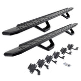 2004-2014 F-150 RB30 Running Boards with Mounting Brackets, 2 Pairs Drop Steps Kit, Textured Black (6961508720PC) | Dirty Garage