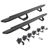 2004-2014 F-150 RB30 Running Boards with Mounting Brackets, 2 Pairs Drop Steps Kit, Protective Bedliner coating (6961508720T) | Dirty Garage
