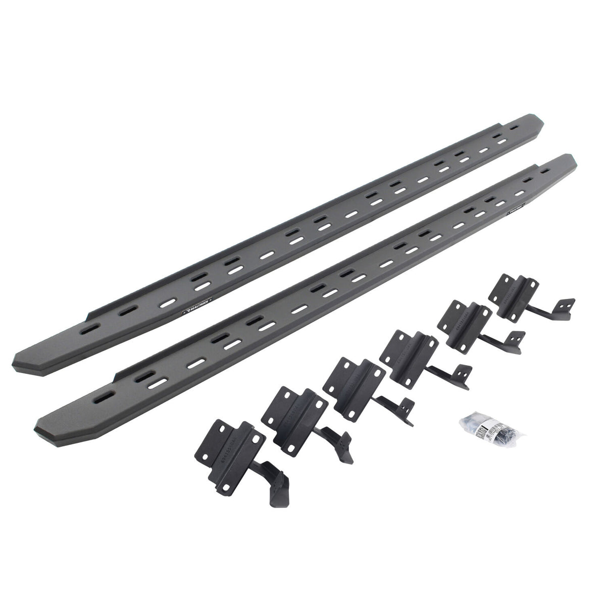 2004-2014 F-150 RB30 Slim Line Running Boards with Mounting Bracket Kit, Textured Black (69615087SPC) | Dirty Garage
