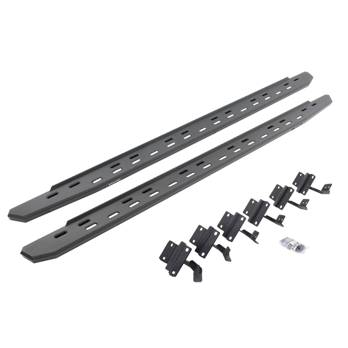 2015-2026 F-150/Superduty RB30 Slim Line Running Boards with Mounting Bracket Kit, Textured Black (69615587SPC) | Dirty Garage