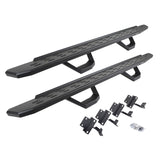 2015-2026 F-150/Superduty RB30 Running Boards with Mounting Brackets, 2 Pairs Drop Steps Kit, Textured Black (6961778020PC) | Dirty Garage
