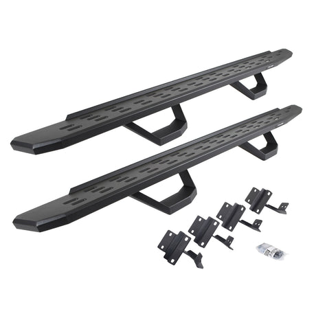 2015-2026 F-150/Superduty RB30 Running Boards with Mounting Brackets, 2 Pairs Drop Steps Kit, Textured Black (6961778020PC) | Dirty Garage