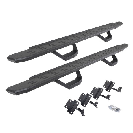 2015-2026 F-150/Superduty RB30 Running Boards with Mounting Brackets, 2 Pairs Drop Steps Kit, Protective Bedliner coating (6961778020T) | Dirty Garage