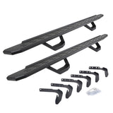 1999-2016 Superduty RB30 Running Boards with Mounting Brackets, 2 Pairs Drop Steps Kit, Protective Bedliner coating (6961808720T) | Dirty Garage