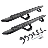 2015-2024 Ram 1500 RB30 Running Boards with Mounting Brackets, 2 Pairs Drop Steps Kit, Textured Black (6962068720PC) | Dirty Garage