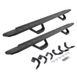 2015-2024 Ram 1500 RB30 Running Boards with Mounting Brackets, 2 Pairs Drop Steps Kit, Protective Bedliner coating (6962068720T) | Dirty Garage