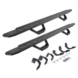 2015-2024 Ram 1500 RB30 Running Boards with Mounting Brackets, 2 Pairs Drop Steps Kit, Protective Bedliner coating (6962068720T) | Dirty Garage