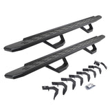 2015-2026 Colorado/Canyon RB30 Running Boards with Mounting Brackets, 2 Pairs Drop Steps Kit, Textured Black (6962358020PC) | Dirty Garage