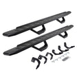 2015-2024 Ram 1500 RB30 Running Boards with Mounting Brackets, 2 Pairs Drop Steps Kit, Textured Black (6962998020PC) | Dirty Garage