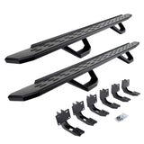 2019-2027 Ram 1500 RB30 Running Boards with Mounting Brackets, 2 Pairs Drop Steps Kit, Textured Black (6963068720PC) | Dirty Garage