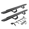 2016-2026 Ranger RB30 Running Boards with Mounting Brackets, 2 Pairs Drop Steps Kit, Textured Black (6963688020PC) | Dirty Garage