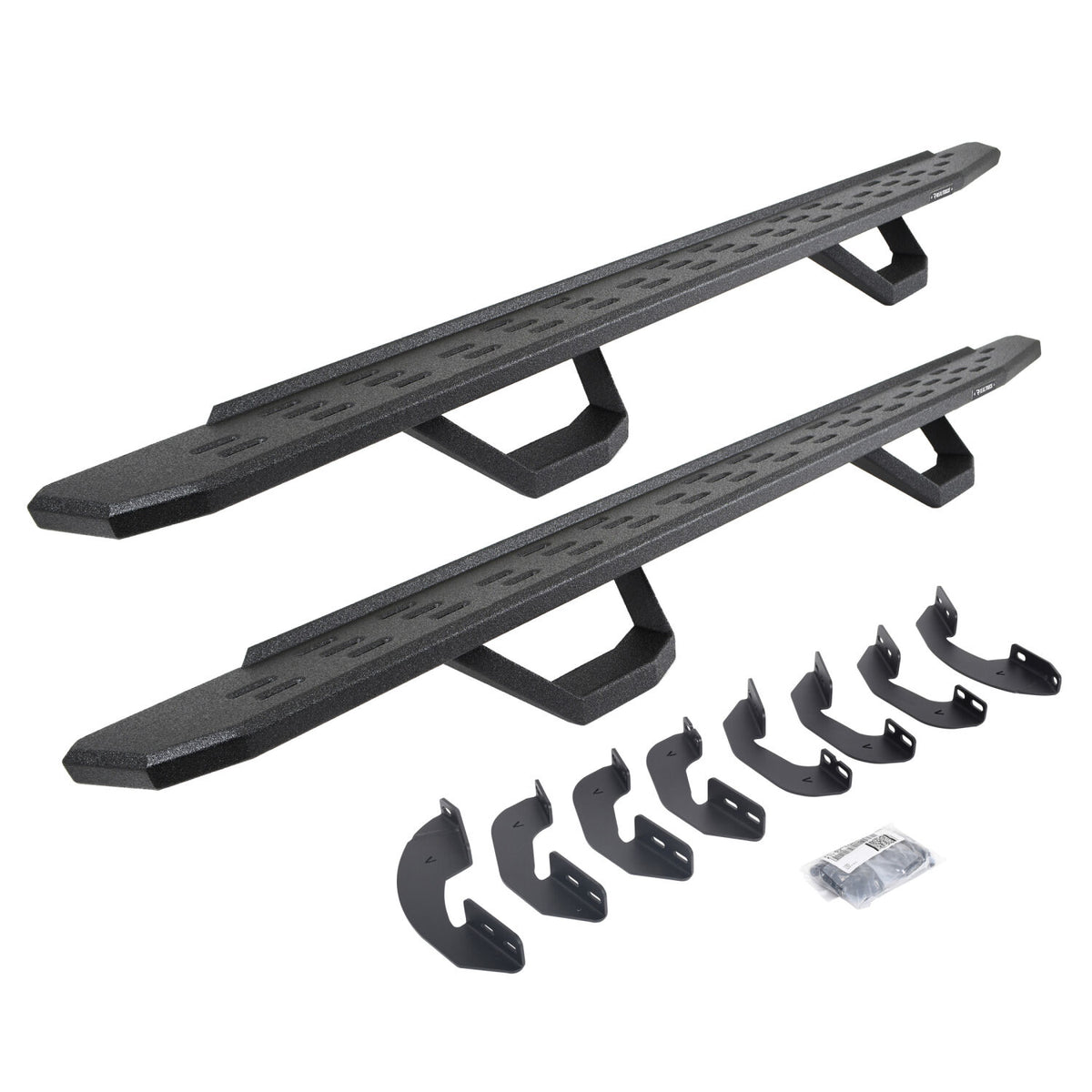 2007-2021 Tundra RB30 Running Boards with Brackets, 2 Pairs Drop Steps Kit Crew Max, Protective Bedliner coating (6964168720T) | Dirty Garage