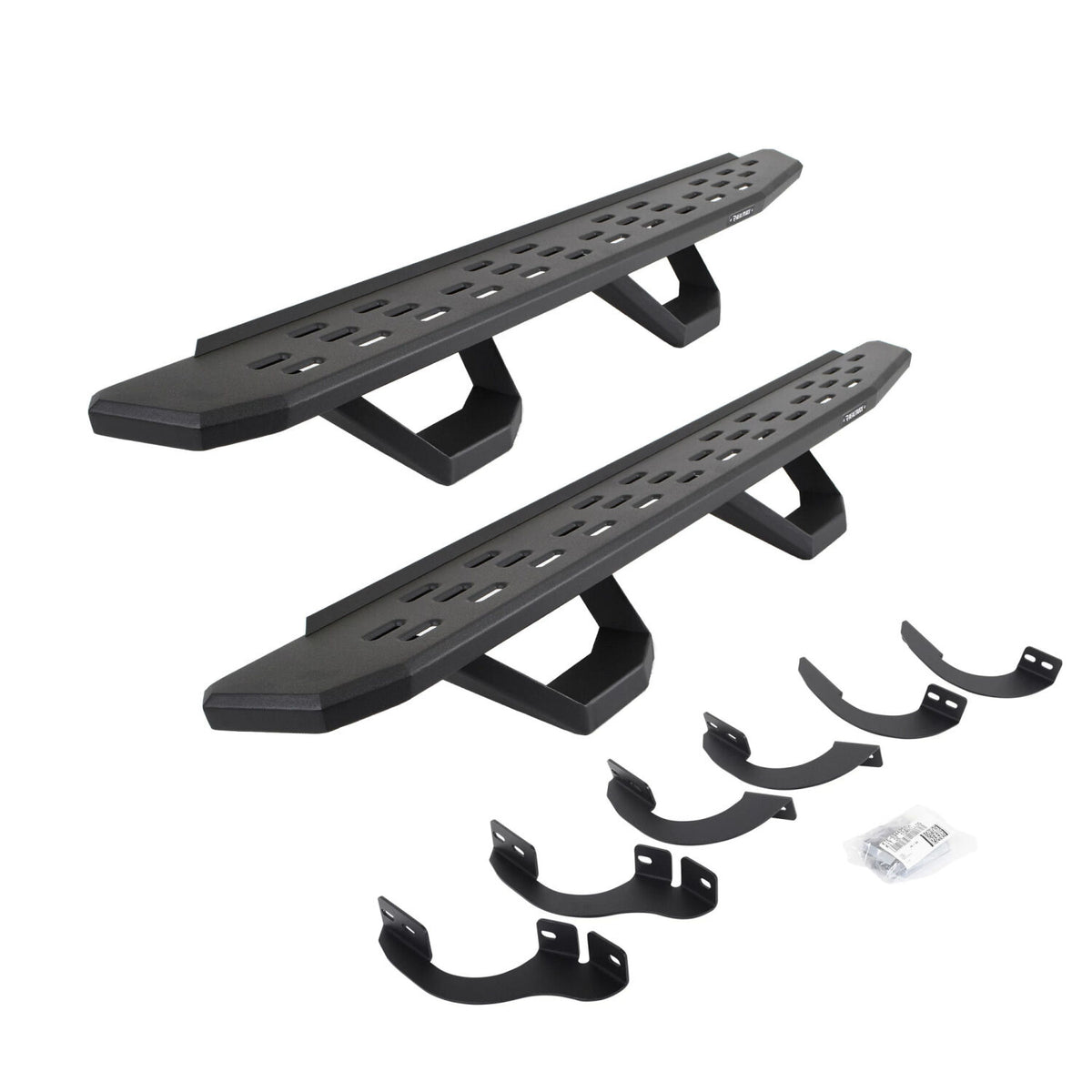 2014-2024 4Runner RB30 Running Boards with Mounting Brackets, 2 Pairs Drop Steps Kit, Textured Black (6964256820PC) | Dirty Garage