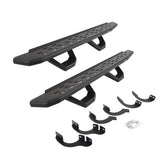 2014-2024 4Runner RB30 Running Boards with Mounting Brackets, 2 Pairs Drop Steps Kit, Textured Black (6964256820PC) | Dirty Garage