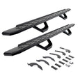 2024-2026 Tacoma RB30 Running Boards W/Mounting Brackets, 2 Pairs Drop Steps Kit -Double Cab Only, Textured Black (6964328020PC) | Dirty Garage