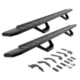 2024-2026 Tacoma RB30 Running Boards W/Mounting Brackets, 2 Pairs Drop Steps Kit -Double Cab Only, Textured Black (6964328020PC) | Dirty Garage