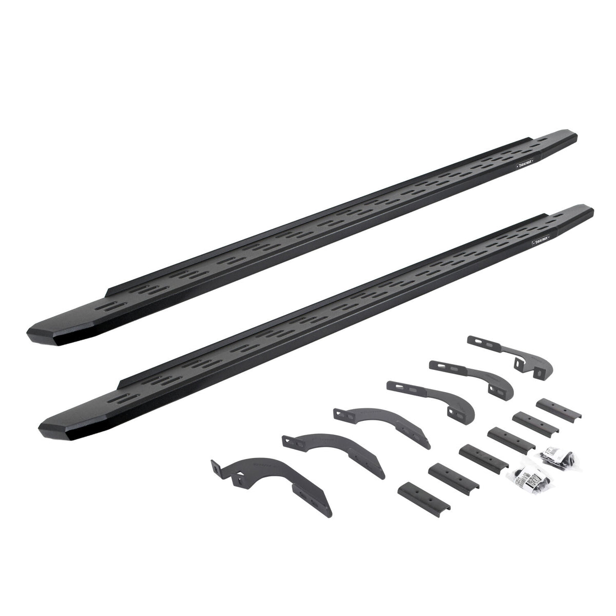 2005-2023 Tacoma RB30 Running Boards with Mounting Bracket Kit Double Cab Only, Textured Black (69642987PC) | Dirty Garage