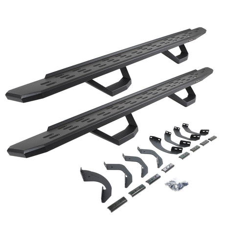 2022-2026 Tundra RB30 Running Boards with Brackets, 2 Pairs Drop Steps Kit Double Cab, Textured Black (6964358020PC) | Dirty Garage