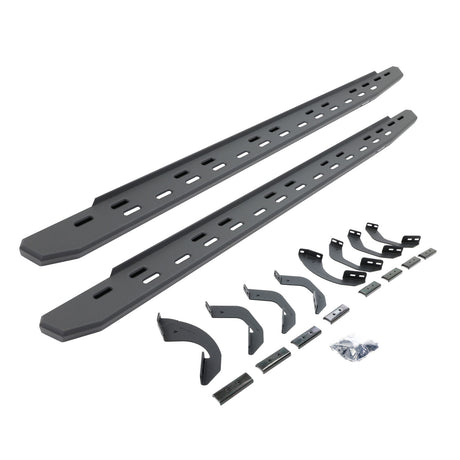 2022-2026 Tundra RB30 Slim Line Running Boards with Bracket Kit Double Cab Only, Textured Black (69643580SPC) | Dirty Garage