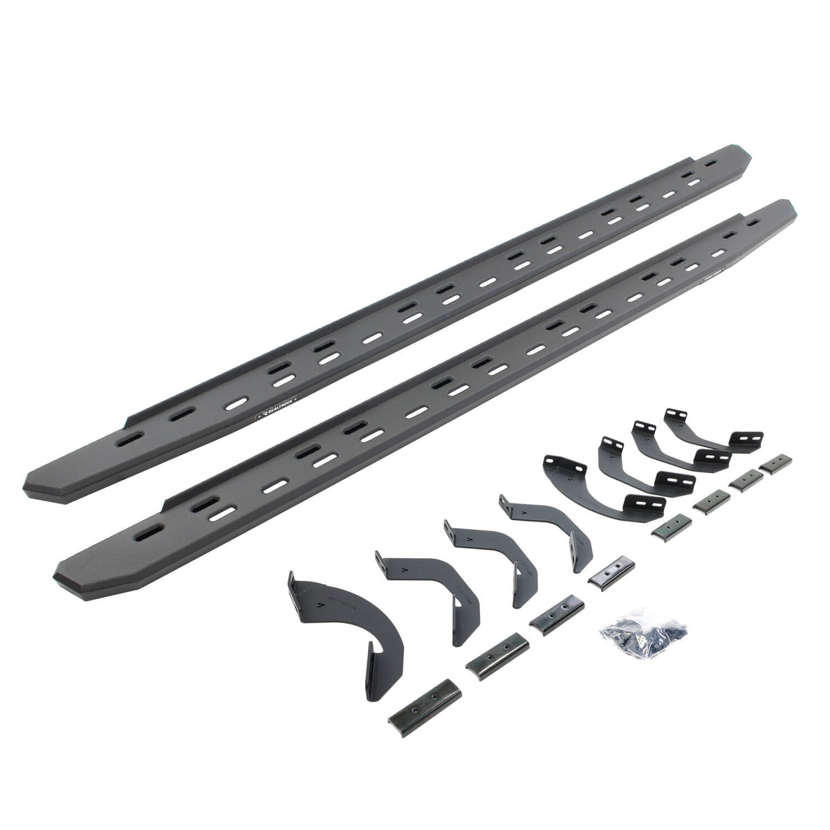 2022-2026 Tundra RB30 Slim Line Running Boards with Brackets Kit Crew Max Only, Textured Black (69643687SPC) | Dirty Garage