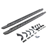 2022-2026 Tundra RB30 Slim Line Running Boards with Brackets Kit Crew Max Only, Textured Black (69643687SPC) | Dirty Garage