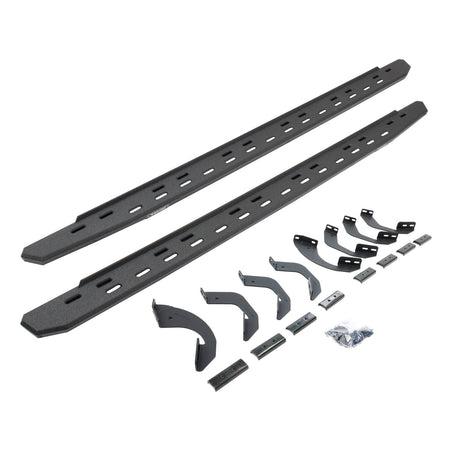 2022-2026 Tundra RB30 Slim Line Running Boards with Brackets Kit Crew Max Only, Protective Bedliner coating (69643687ST) | Dirty Garage
