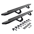 2020-2026 Gladiator RB30 Running Boards with Mounting Brackets, 2 Pairs Drop Steps Kit, Textured Black (6965168720PC) | Dirty Garage