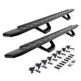 2020-2026 Gladiator RB30 Running Boards with Mounting Brackets, 2 Pairs Drop Steps Kit, Textured Black (6965168720PC) | Dirty Garage