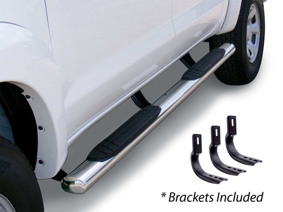 2004-2014 F-150/Lobo 4" OE Xtreme Side Steps with Mounting Brackets Kit, Polished (684412687PS) | Dirty Garage
