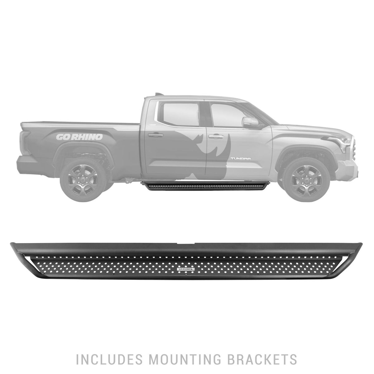 2023-2026 Sequoia Dominator Xtreme D1 Side Steps with Rocker Panel Mounting Kit, Powder Coated (D14439T) | Dirty Garage