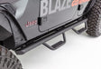 2018-2027 Wrangler Dominator Xtreme D2 Side Steps with Rocker Panel Mounting Bracket Kit, Textured Black (D224506T) | Dirty Garage