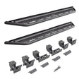 2021-2026 Bronco Dominator Xtreme D6 Side Steps with Rocker Panel Mounting Brackets Kit, Powder Coated (D64129T) | Dirty Garage