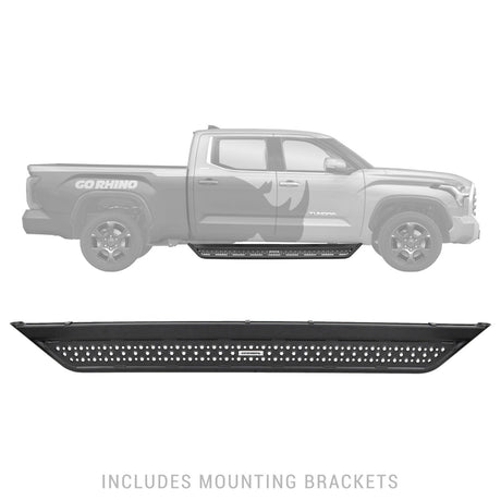 2022-2026 Tundra Dominator Xtreme D6 Side Steps with Rocker Panel Mounting Kit Crew Max Only, Powder Coated (D64436T) | Dirty Garage