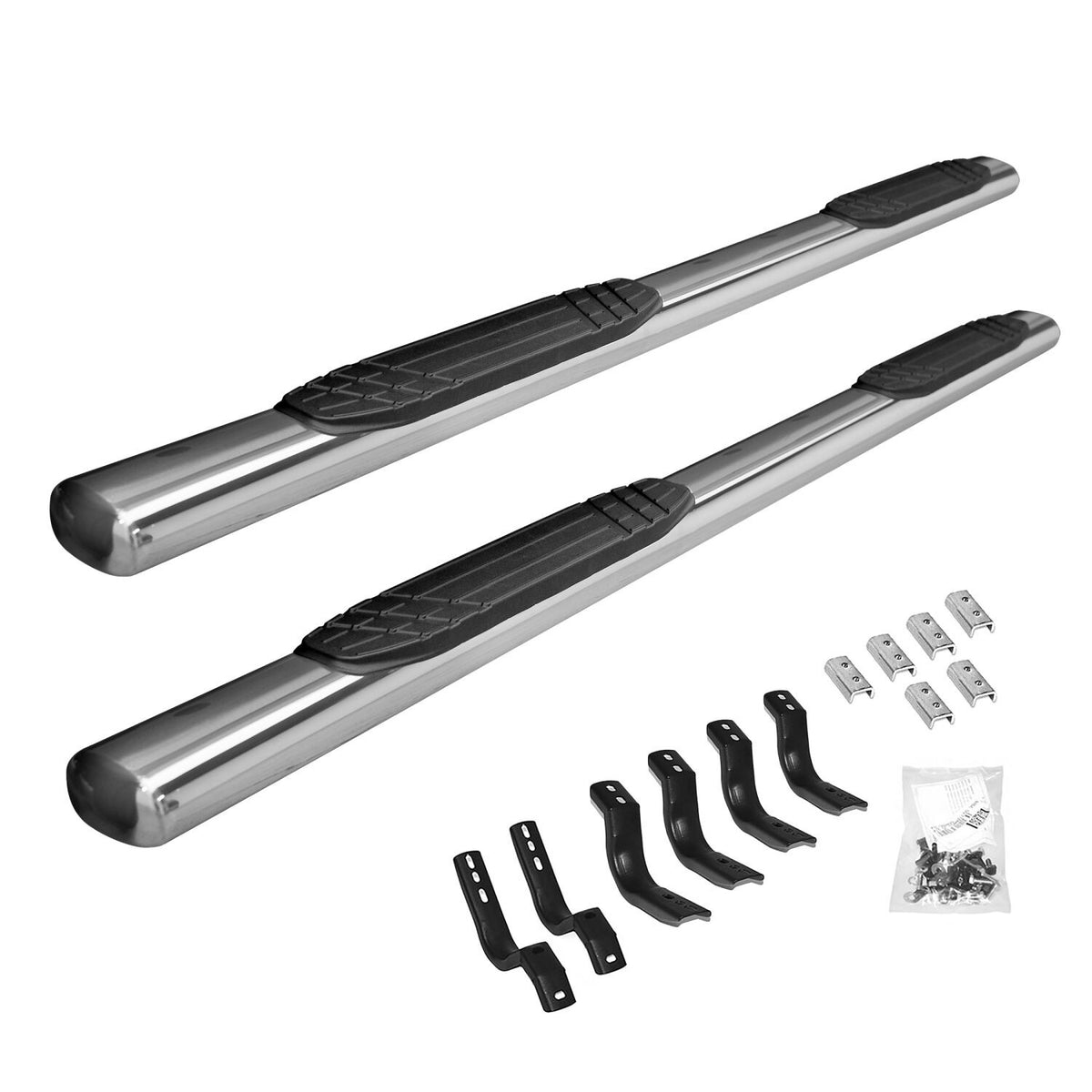 2004-2014 F-150/Lobo 4" OE Xtreme Side Steps with Mounting Brackets Kit, Polished (684412687PS) | Dirty Garage