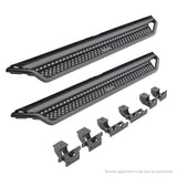 2019-2026 GM 1500/GM HD Dominator Xtreme D1 Side Steps with Rocker Panel Mounting Bracket Kit, Powder Coated (D14054T) | Dirty Garage