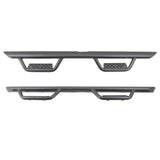 2021-2026 Bronco Dominator Xtreme D2 Side Steps with Rocker Panel Mounting Bracket Kit, Textured Black (D224129T) | Dirty Garage