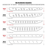 2022-2026 Tundra RB30 Slim Line Running Boards with Brackets Kit Crew Max Only, Textured Black (69643687SPC) | Dirty Garage
