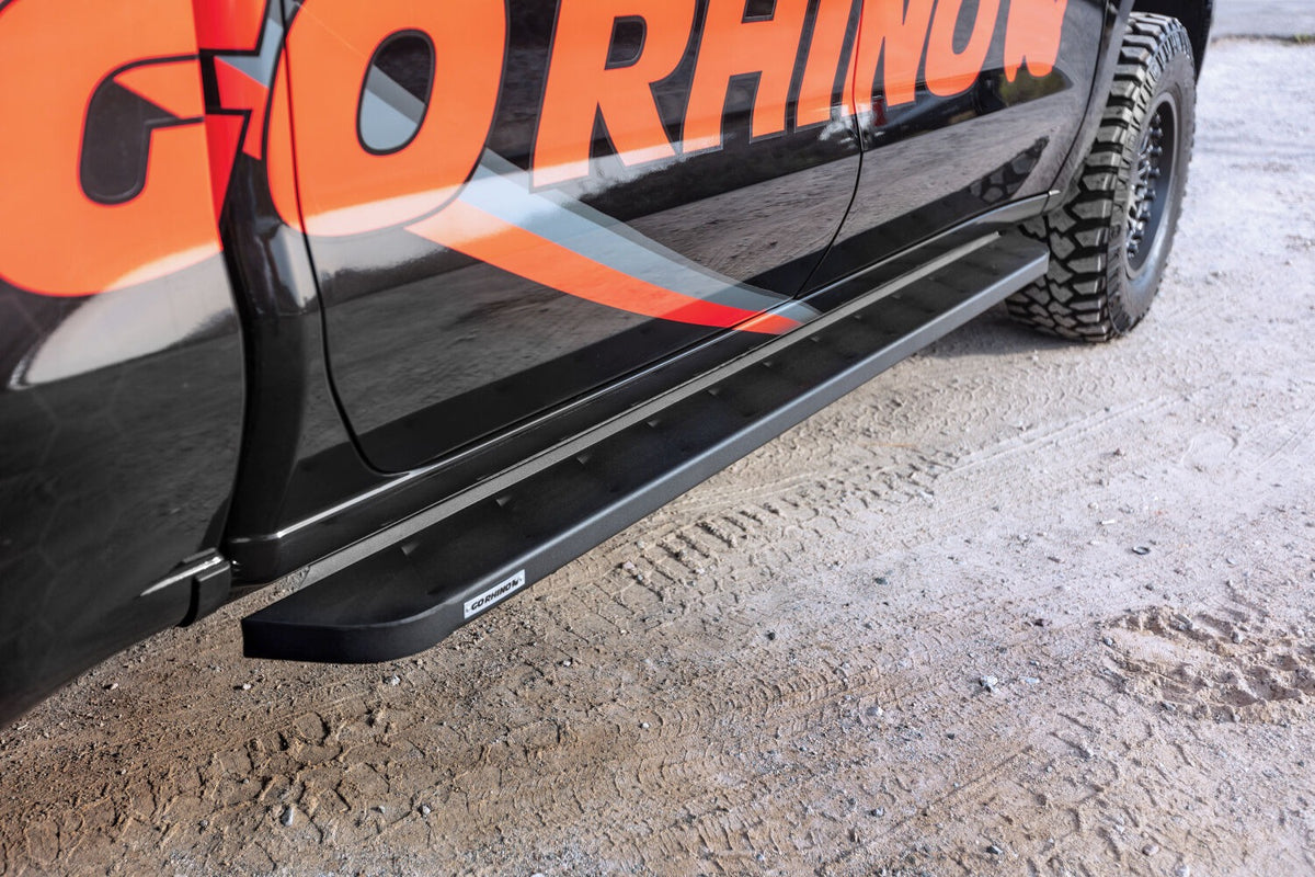 2019-2026 GM 1500/GM HD RB10 Running Boards with Mounting Brackets Kit, Textured Black (63404887PC) | Dirty Garage