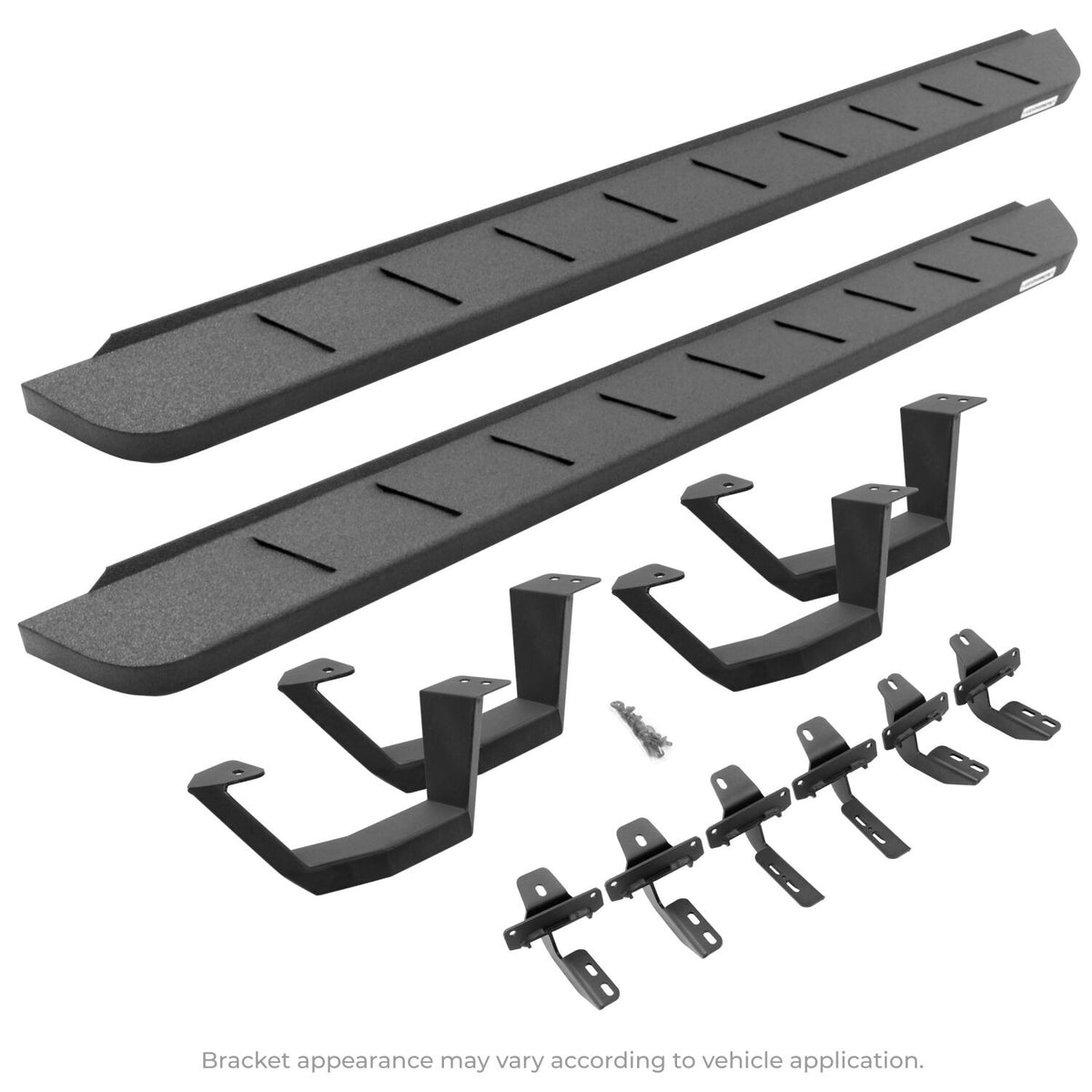 2019-2026 GM 1500/GM HD RB10 Running Boards with Mounting Brackets, 2 Pairs Drop Steps Kit, Protective Bedliner coating (6340488720T) | Dirty Garage