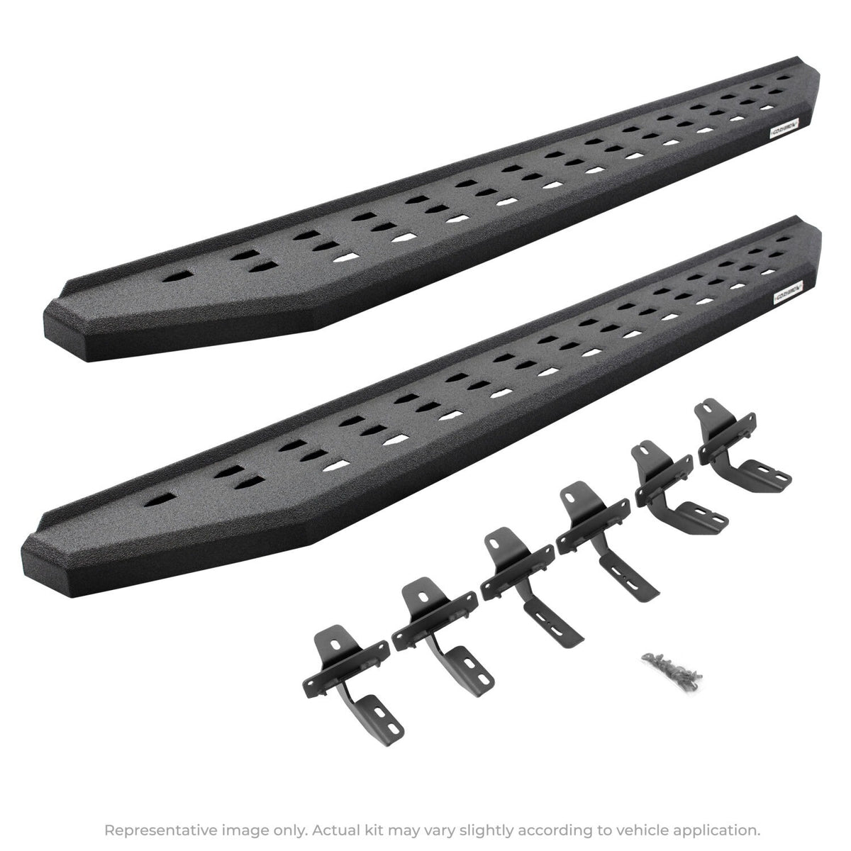 2015-2026 Colorado/Canyon RB20 Running Boards with Mounting Brackets Kit, Protective Bedliner coating (69423580T) | Dirty Garage