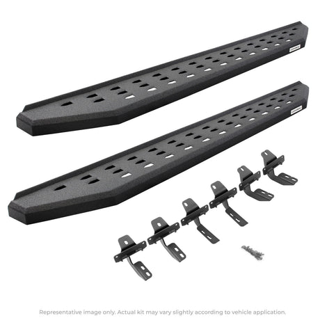 2022-2026 Tundra RB20 Running Boards with Mounting Brackets Kit Crew Max Only, Protective Bedliner coating (69443687T) | Dirty Garage