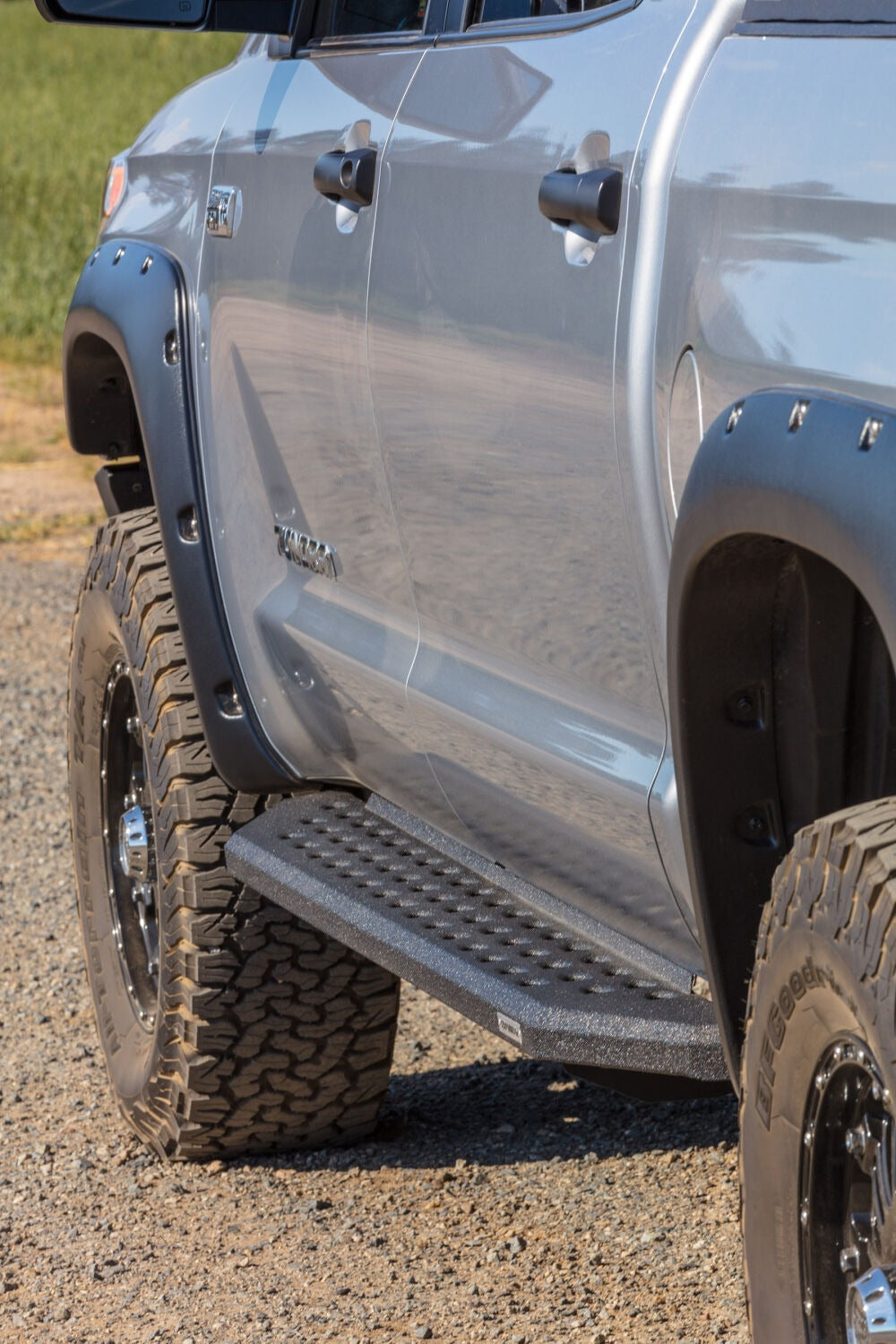 2005-2023 Tacoma RB20 Running Boards with Mounting Brackets Kit, Protective Bedliner coating (69442987T) | Dirty Garage