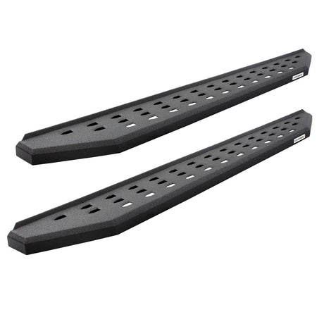 2019-2026 GM 1500/GM HD RB20 Running Boards with Mounting Brackets, 2 Pairs Drop Steps Kit, Protective Bedliner coating (6940488720T) | Dirty Garage