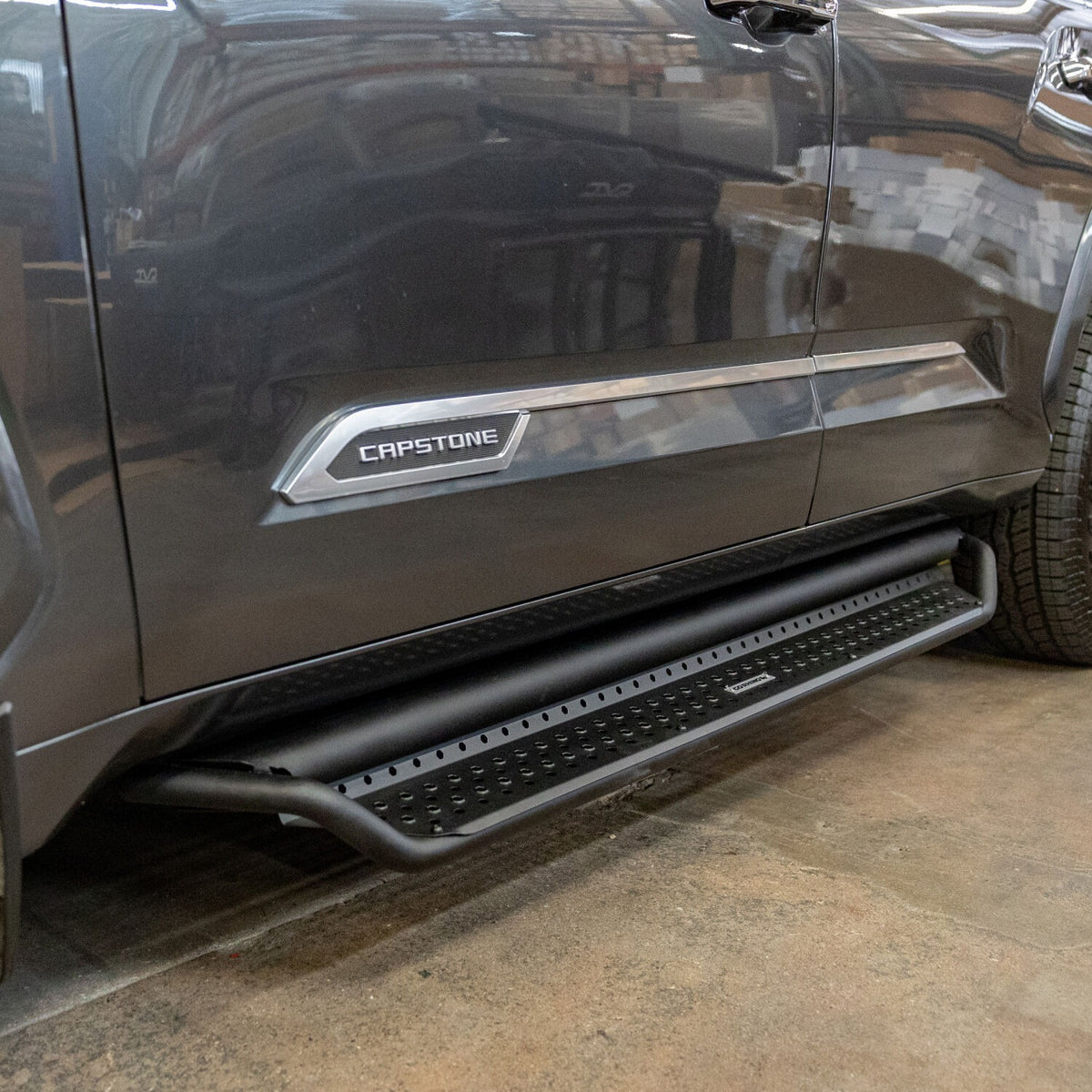 2023-2026 Sequoia Dominator Xtreme D1 Side Steps with Rocker Panel Mounting Kit, Powder Coated (D14439T) | Dirty Garage
