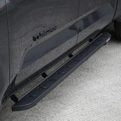 2022-2026 Tundra RB10 Slim Line Running Boards with Mounting Brackets Kit- Crew Max, Textured Black (63443687SPC) | Dirty Garage