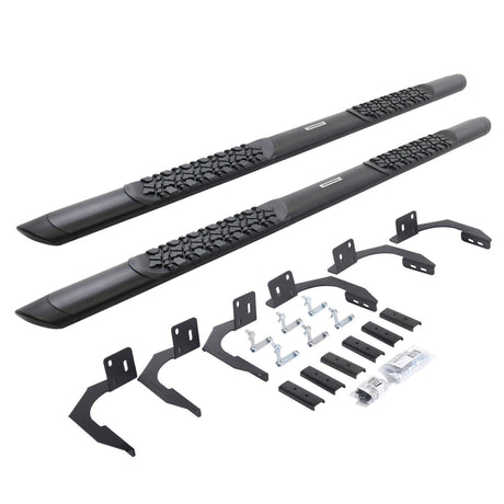 2009-2014 Ram 1500 V-Series V3 Aluminum Side Steps and Mounting Brackets Kit Textured Black (V3409980T) | Dirty Garage