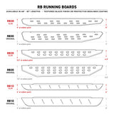 2023-2026 Sequoia RB10 Running Boards with Mounting Brackets, 2 Pairs Drop Steps Kit, Textured Black (6344397320PC) | Dirty Garage