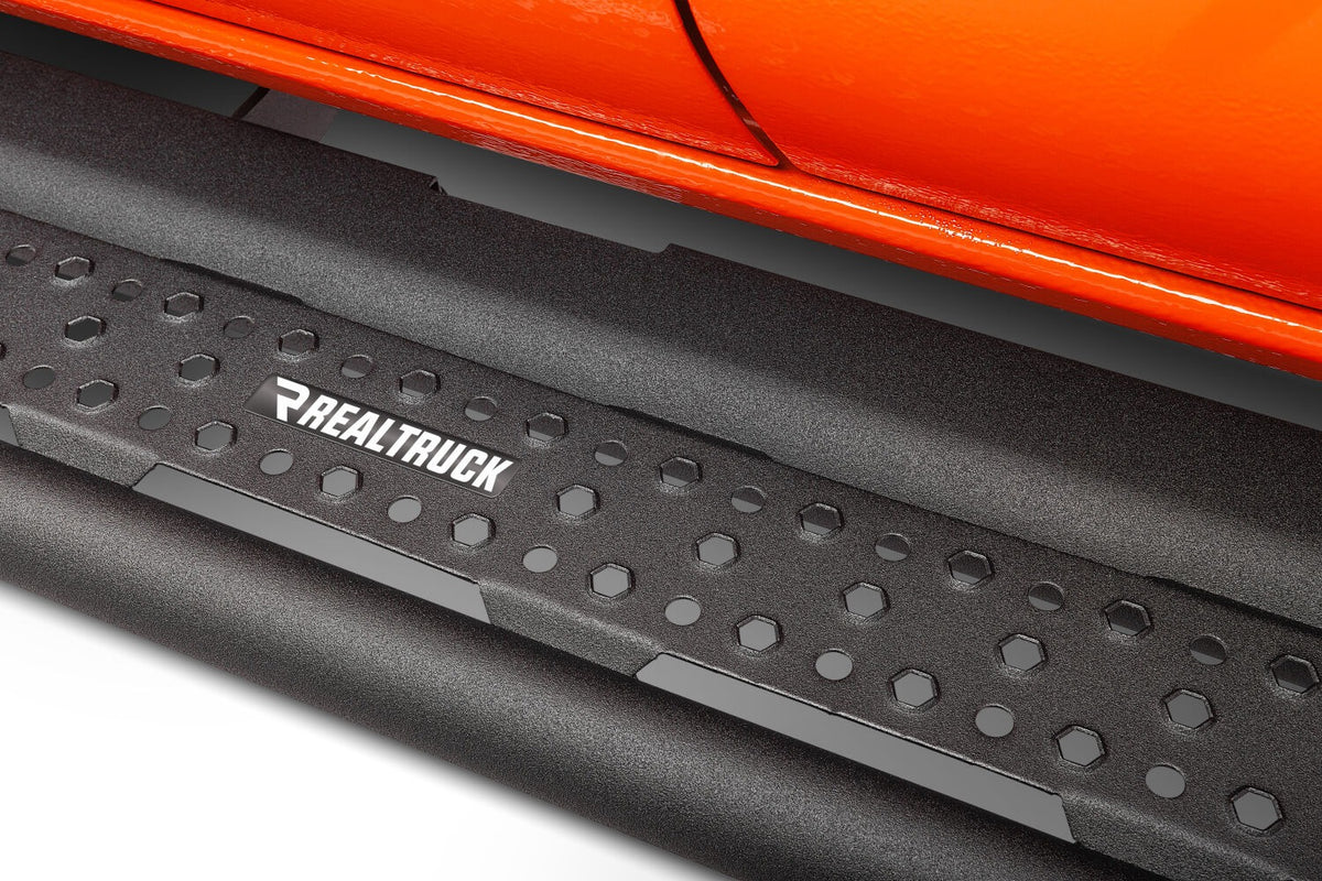 2024-2026 Tacoma Dominator Xtreme D6 Side Steps with Rocker Panel Mounting Kit, Powder Coated (D64432T) | Dirty Garage