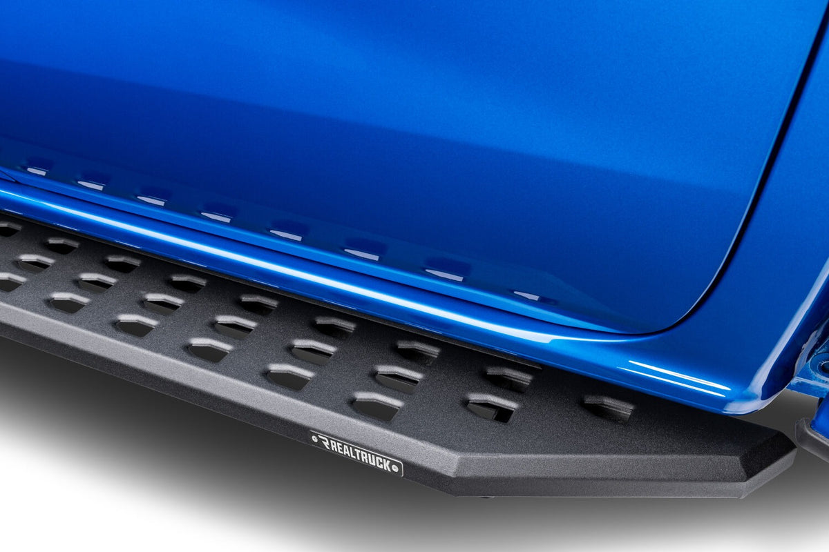 2016-2026 Ranger RB20 Running Boards with Mounting Brackets Kit, Textured Black (69036880PC) | Dirty Garage